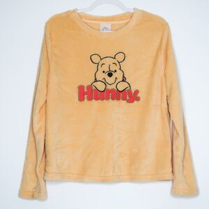 Disney 100 Womens Sweater Size Large Winnie the Pooh Bear 'Hunny' Sleepwear